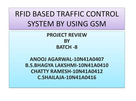 rfid traffic control system ppt|rfid based traffic control system by using gsm .